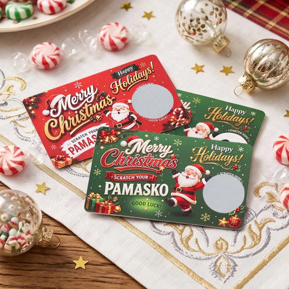🎅Christmas Scratch Cards – Holiday Party Game, Lucky Draw & Surprise Gift Cards with Scratch-Off Stickers