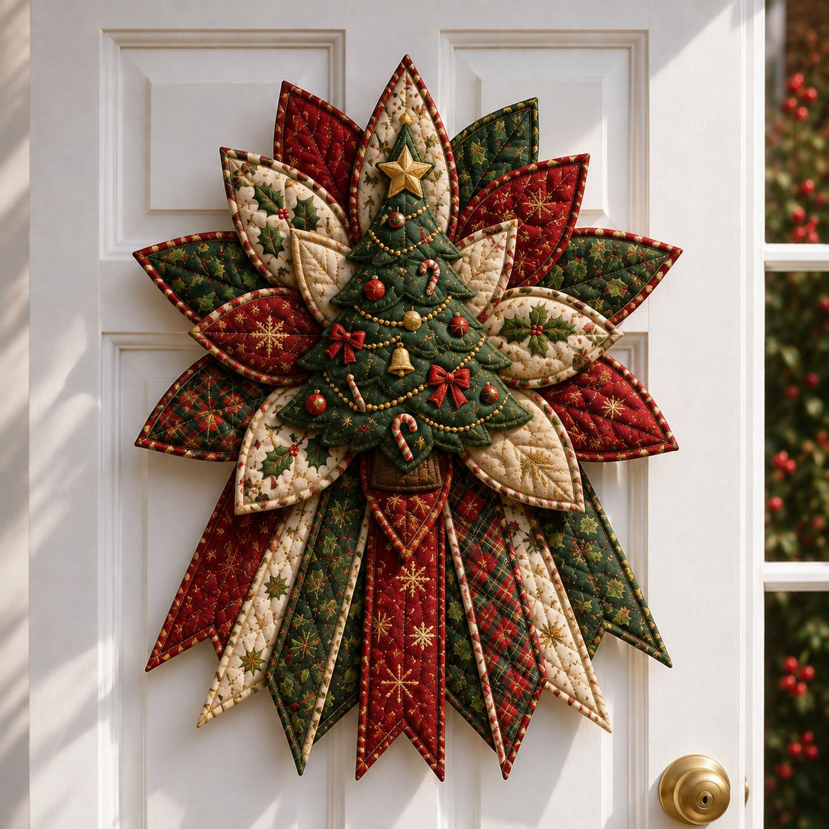 🔥Last 20 Pcs🔥 - 🎄Festive Quilted Christmas Door Hanging DIY Sewing Kit