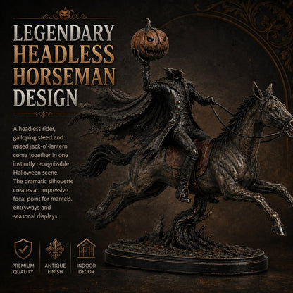 🔥Hot Sale🔥 - 🎃🏇Midnight Chase Headless Horseman Statue