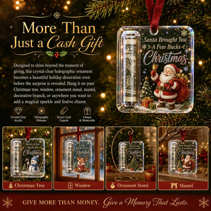 🔥Hot Sale🔥 - 🎄Christmas Cash Gift Ornament- Make Cash Feel Like A Real Christmas Gift💵