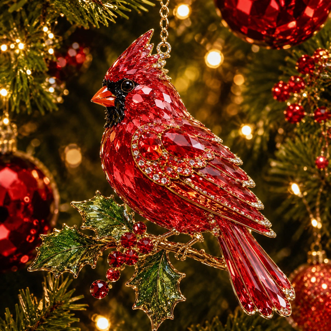 ⏳ Last Day 49% OFF – 💎 Luxury Crystal Christmas Ornaments | Sparkling Gemstone Peacock, Butterfly & Bird Tree Decorations for Elegant Holiday Décor 🎄✨