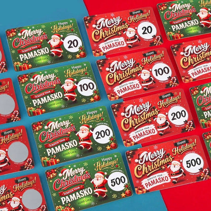 🎅Christmas Scratch Cards – Holiday Party Game, Lucky Draw & Surprise Gift Cards with Scratch-Off Stickers