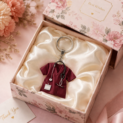 💉👩‍⚕️ Nurse Scrub Keychain