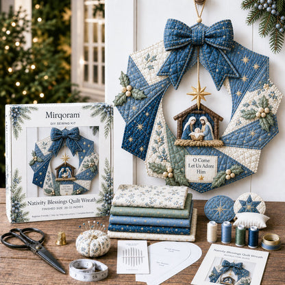 🔥Hot Sale🔥  - 🎄Beginner-Friendly Christmas Fabric Wreath DIY Kit