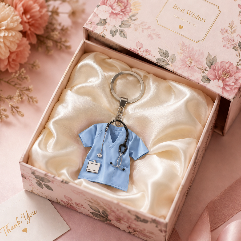 💉👩‍⚕️ Nurse Scrub Keychain