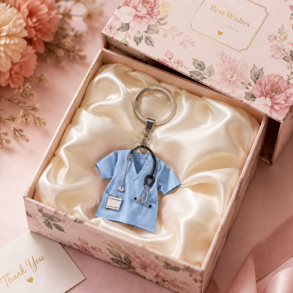 💉👩‍⚕️ Nurse Scrub Keychain