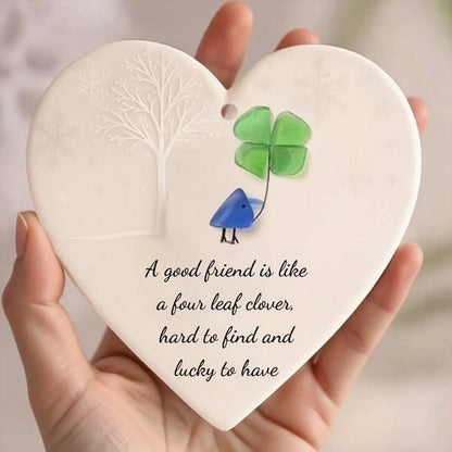 💝Hot Sale❤️ - Heart-Shaped  Friendship Decor🌊✨ Shaped by Nature & Crafted by Hand