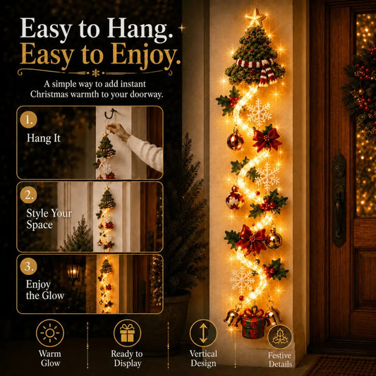 🔥Hot Sale🔥 - 🎅Glowing Christmas Door Hanger