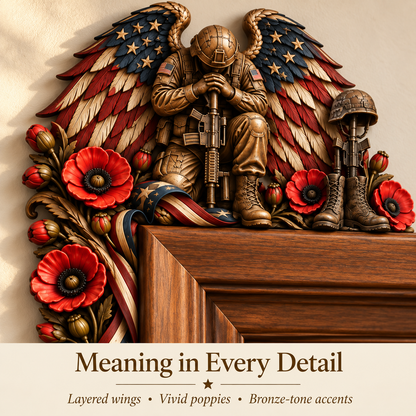 RED Friday Veteran Wooden Door Corner Decor