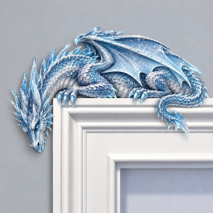 🔥 Sleeping Dragon Door Topper | Medieval Fantasy Dragon Guardian Wall Décor for Doorway, Gaming Room & Gothic Home 🏰✨