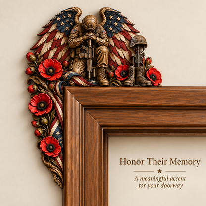 RED Friday Veteran Wooden Door Corner Decor