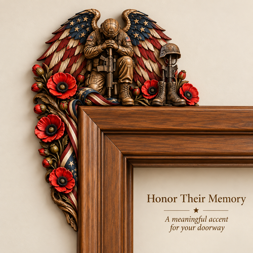RED Friday Veteran Wooden Door Corner Decor