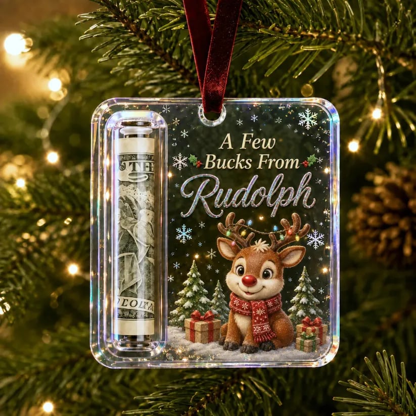🔥Hot Sale🔥 - 🎄Christmas Cash Gift Ornament- Make Cash Feel Like A Real Christmas Gift💵