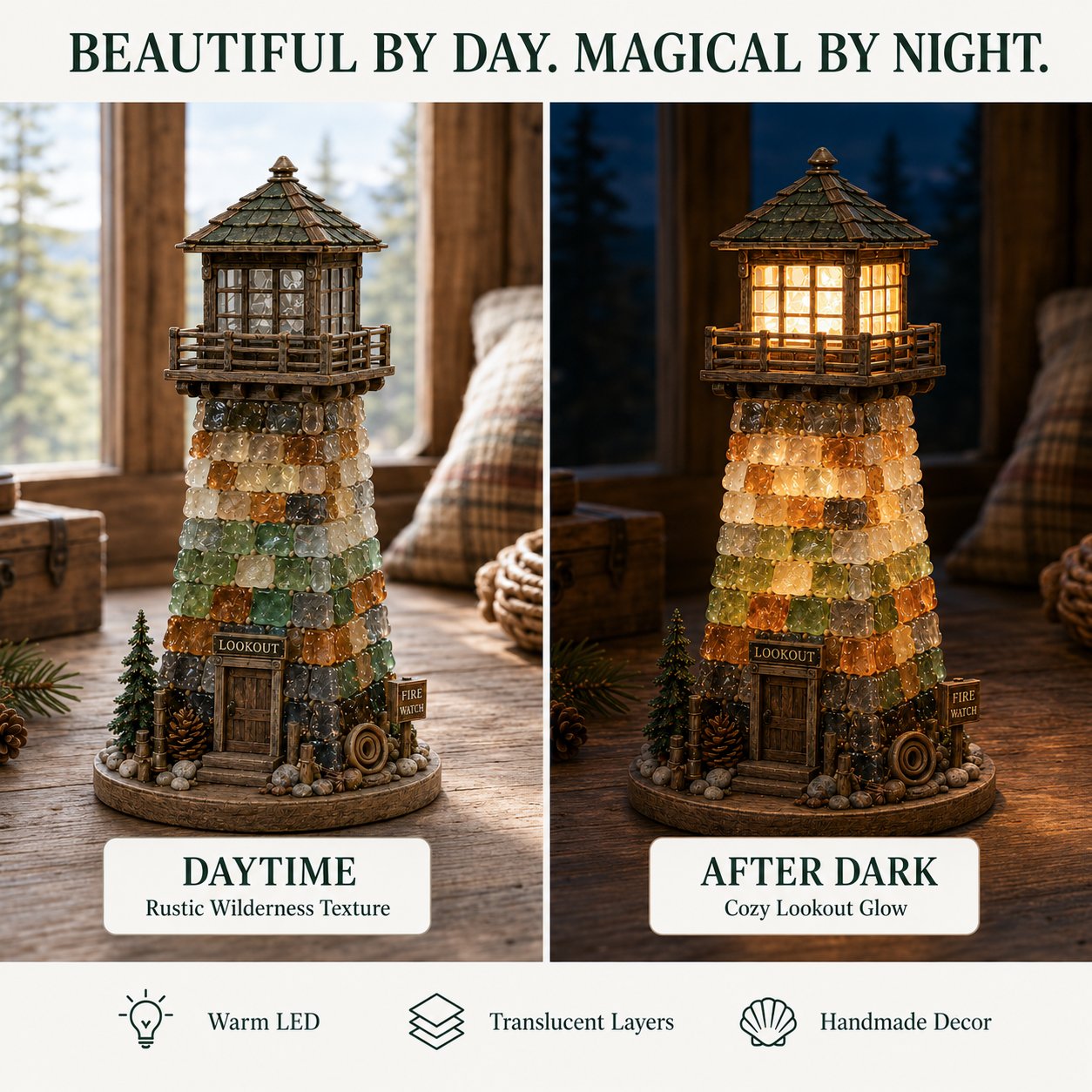 🚒 Beginner-Friendly Vintage Firehouse Mosaic Light DIY Kit Collection | Complete Kit with Mosaic Pieces, LED Lights & Step-by-Step Guide Included 💕