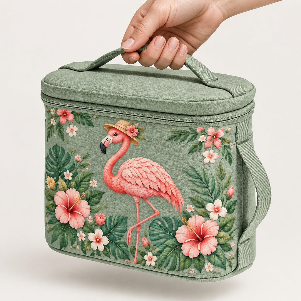 🦩Tropical Flamingo Insulated Lunch Bag