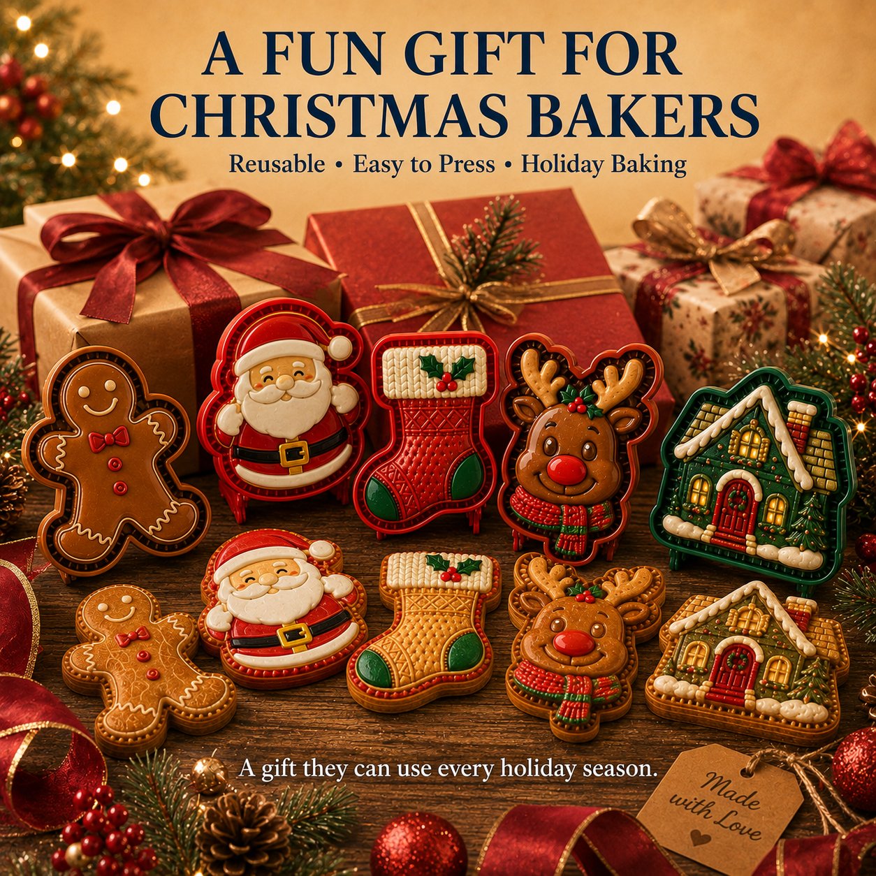🔥Hot Sale🔥  - 🎄Christmas Mini Pie Mold Collection 🥧✨