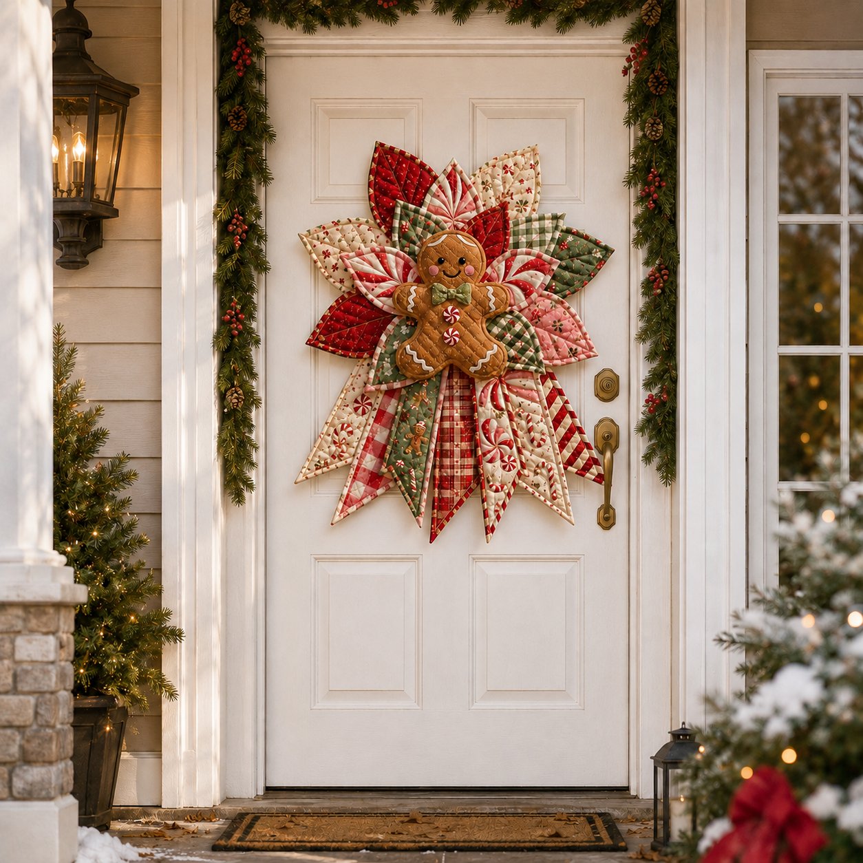 🔥Last 20 Pcs🔥 - 🎄Festive Quilted Christmas Door Hanging DIY Sewing Kit