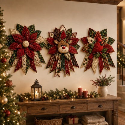 🔥Last 20 Pcs🔥 - 🎄Festive Quilted Christmas Door Hanging DIY Sewing Kit
