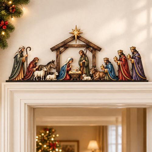 Nativity Scene Door Topper – Bring the Story of Christmas Home