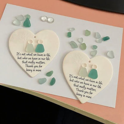 💝Hot Sale❤️ - Heart-Shaped  Friendship Decor🌊✨ Shaped by Nature & Crafted by Hand