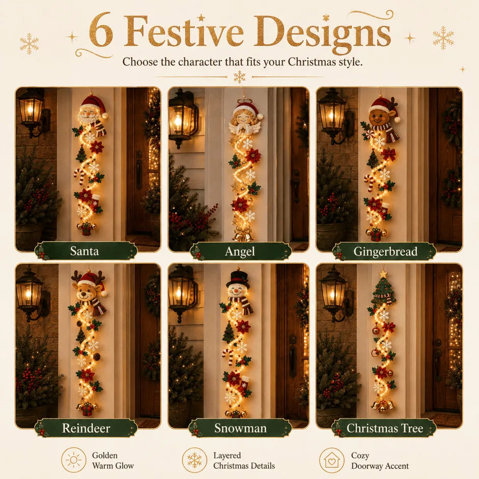 🎅Glowing Christmas Door Hanger
