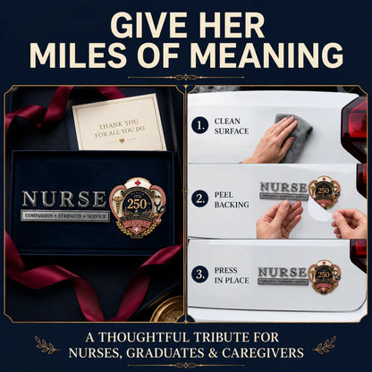 💉Nurse Compassion Strength Service Car Emblem Metal Badge