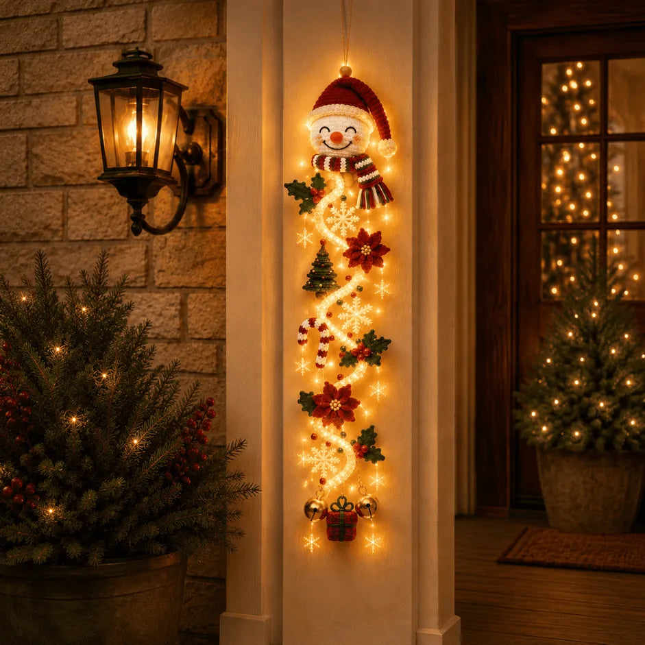 🎅Glowing Christmas Door Hanger