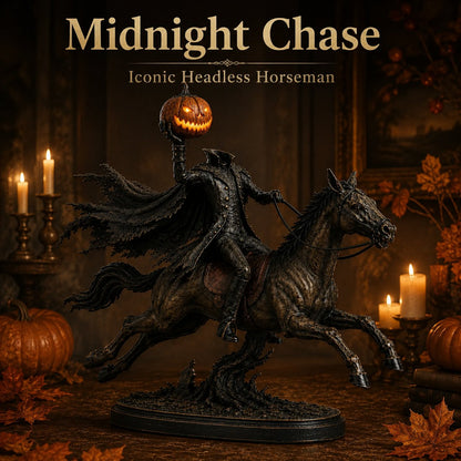 🔥Hot Sale🔥 - 🎃🏇Midnight Chase Headless Horseman Statue
