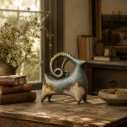 🔥Hot Sale🔥 - Vintage Patina Ram Sculpture