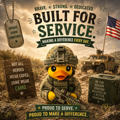 🎁Military Field Dress Duck Figurine