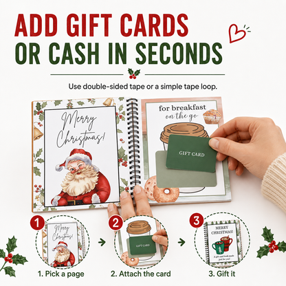 🔥 LIMITED-TIME 50% OFF — 🎄Christmas Gift Card Book