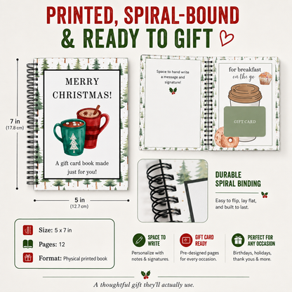 🔥 LIMITED-TIME 50% OFF — 🎄Christmas Gift Card Book