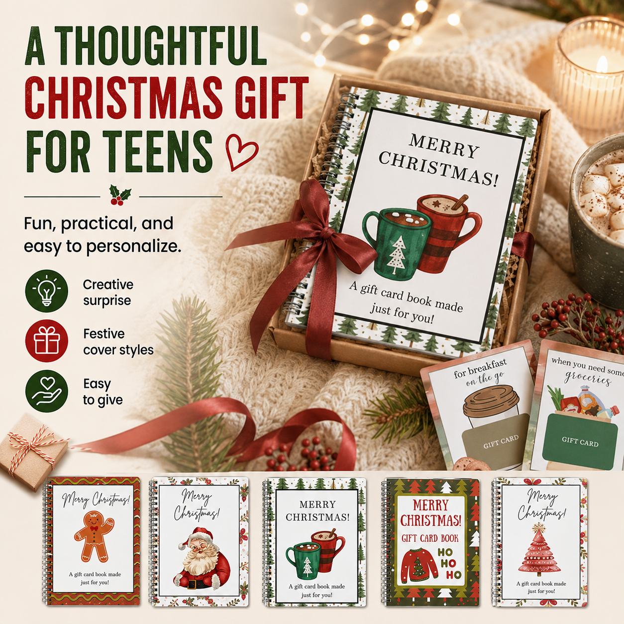 🔥 LIMITED-TIME 50% OFF — 🎄Christmas Gift Card Book