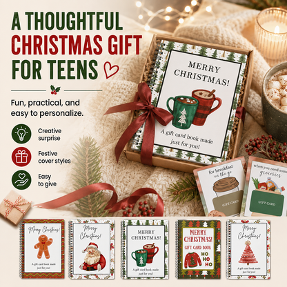 🔥 LIMITED-TIME 50% OFF — 🎄Christmas Gift Card Book
