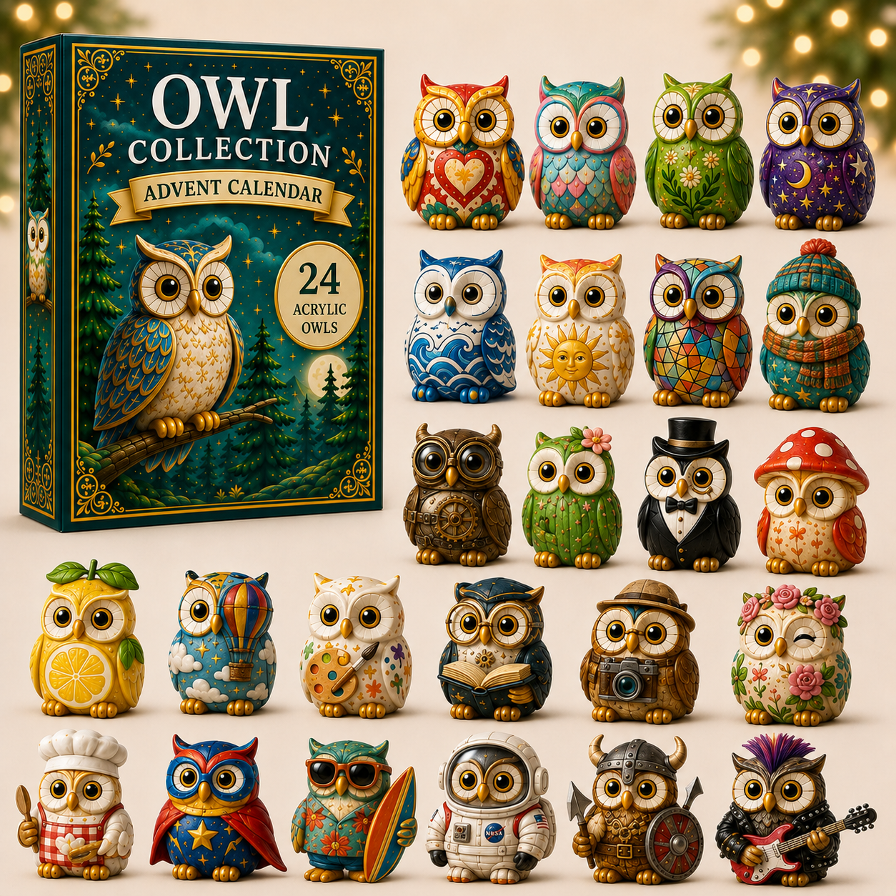 🔥Hot Sale🔥  - 🦉Whimsical Owls Advent Calendar 2026