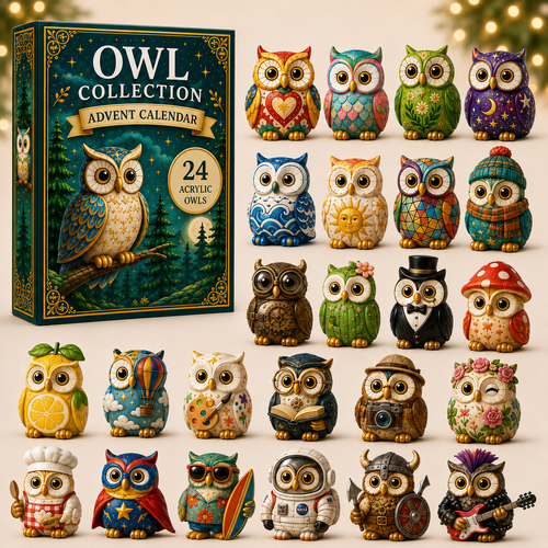 🔥Hot Sale🔥  - 🦉Whimsical Owls Advent Calendar 2026
