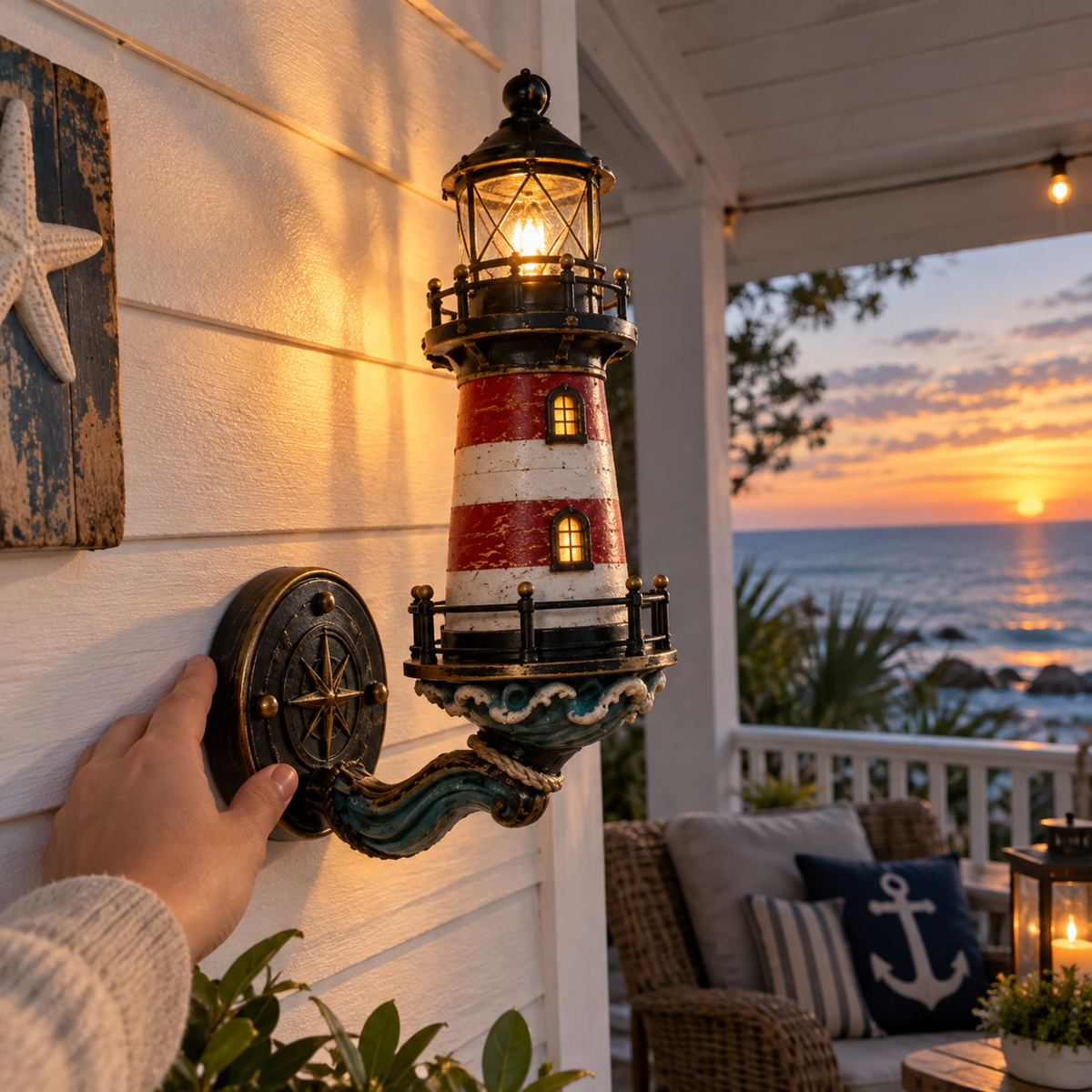 🔥Hot Sale🔥 - 🌊Vintage Coastal Lighthouse Wall Light