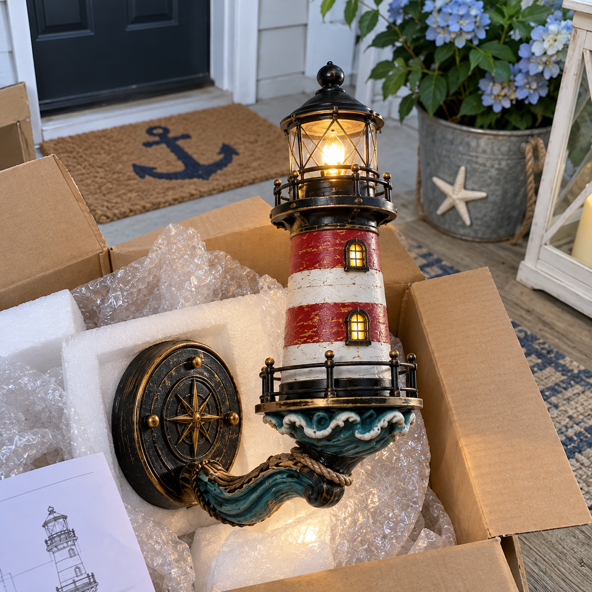 🔥Hot Sale🔥 - 🌊Vintage Coastal Lighthouse Wall Light