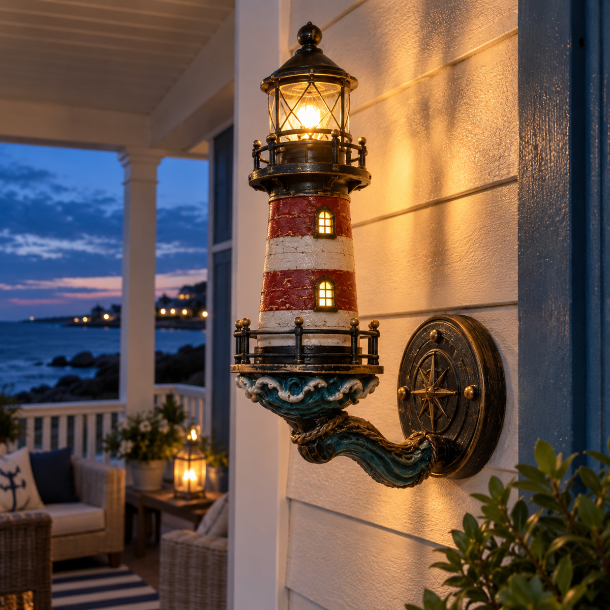 🔥Hot Sale🔥 - 🌊Vintage Coastal Lighthouse Wall Light