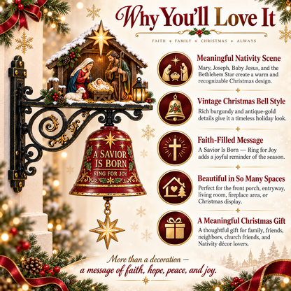 ✨ Jesus Nativity Christmas Door Bell