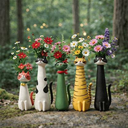 😻😻2026 Mother's Day Gifts 50% Off--💖🎁Mini Quirky Cat Vase