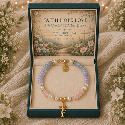 🎅 2026 Christmas Gift 50% Off – Scripture Faith Bracelet Collection ✝️💎✨