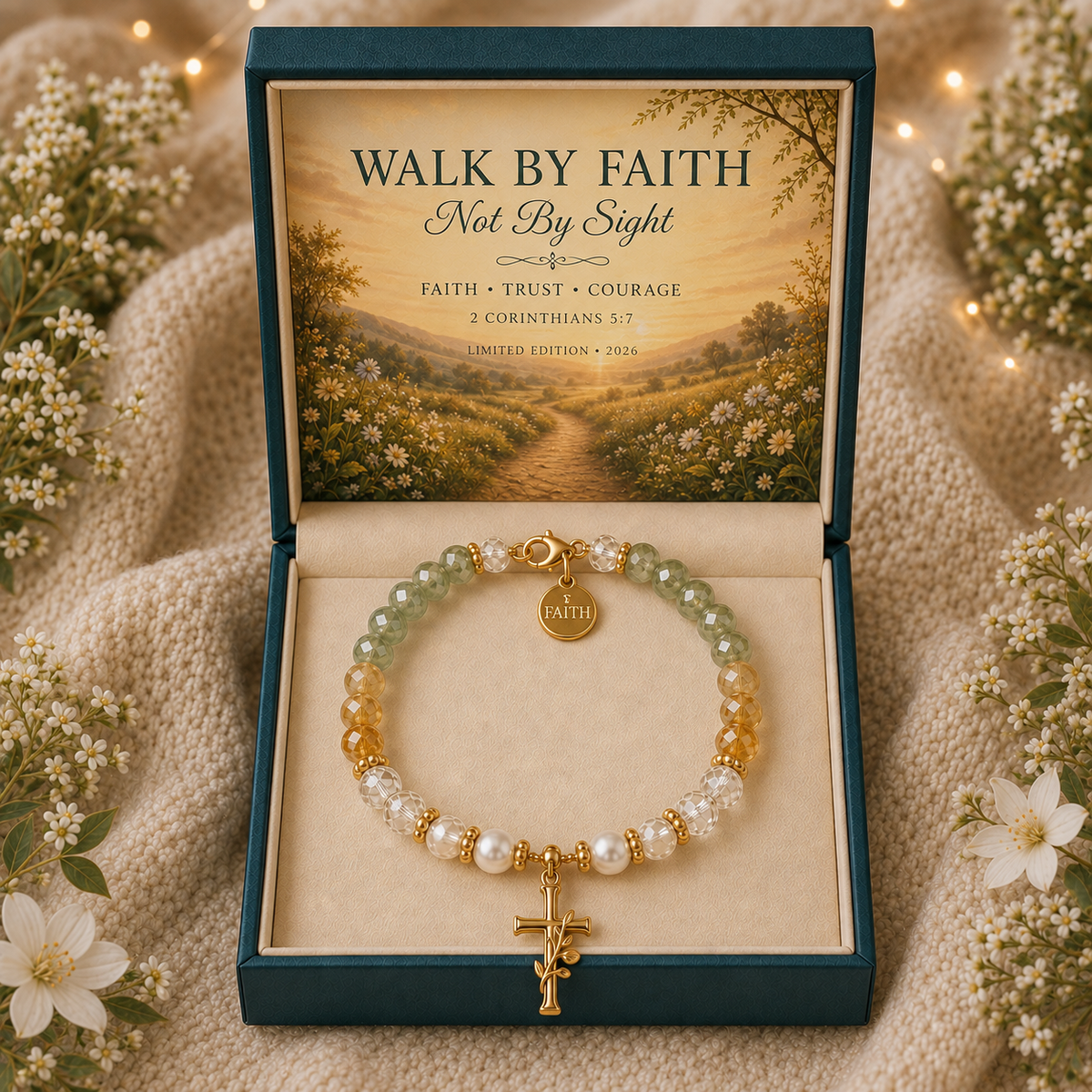 🎅 2026 Christmas Gift 50% Off – Scripture Faith Bracelet Collection ✝️💎✨
