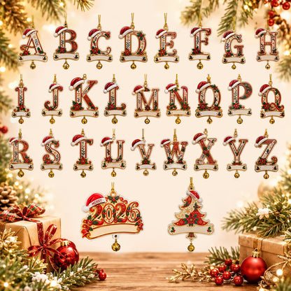 Personalized Christmas Initial Ornament – Custom Name & Family Keepsake