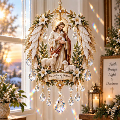 ✝️ Christian Crystal Suncatcher – 5 Faith-Inspired Window Designs with Cascading Rainbow Crystals ✨☀️
