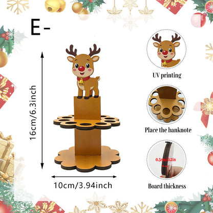 Christmas Tabletop Wooden Money Holder 🎁