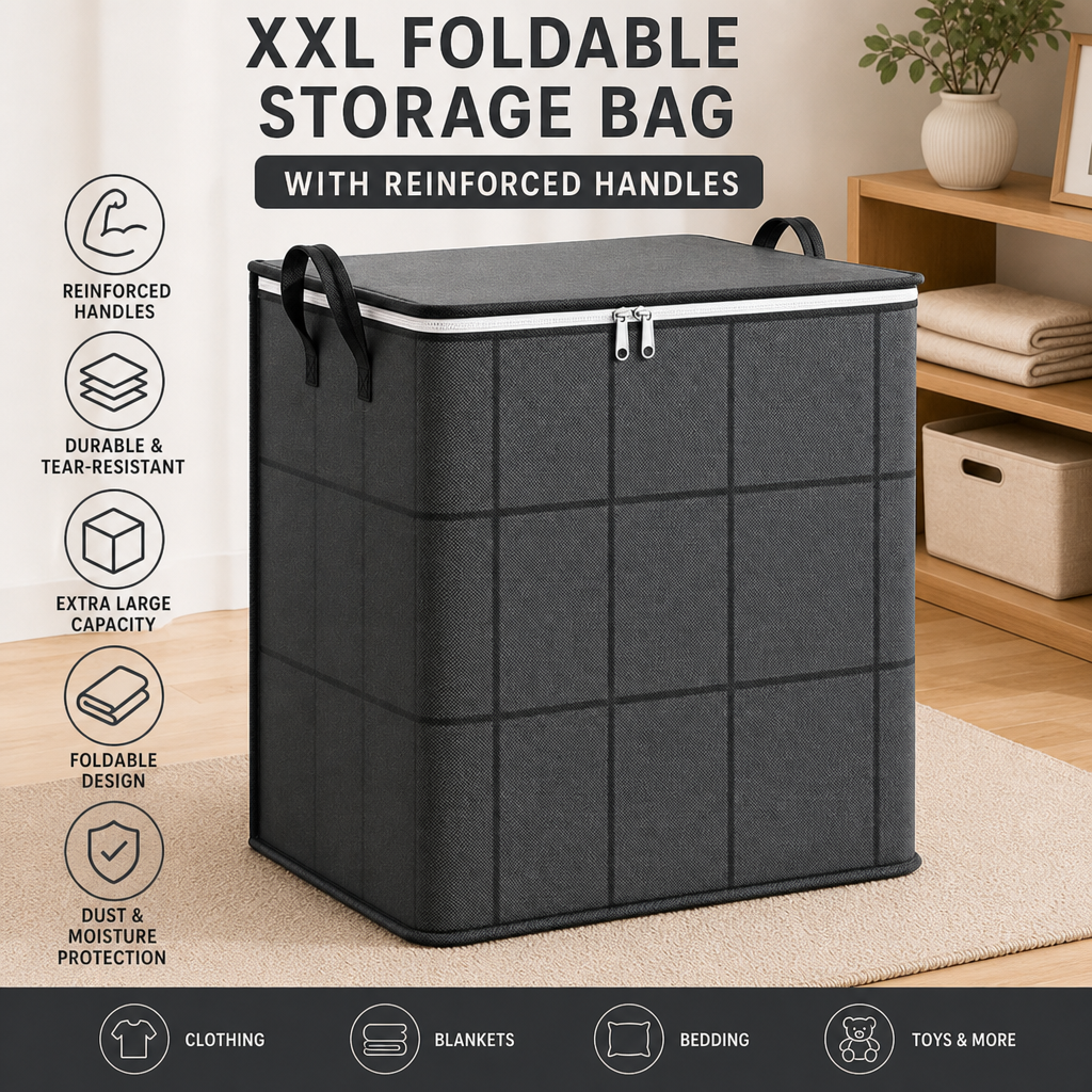 🔥Hot Sale 80%🔥 - XXL Foldable Storage Bag with Reinforced Handles