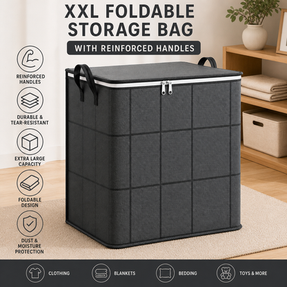 🔥Hot Sale 80%🔥 - XXL Foldable Storage Bag with Reinforced Handles
