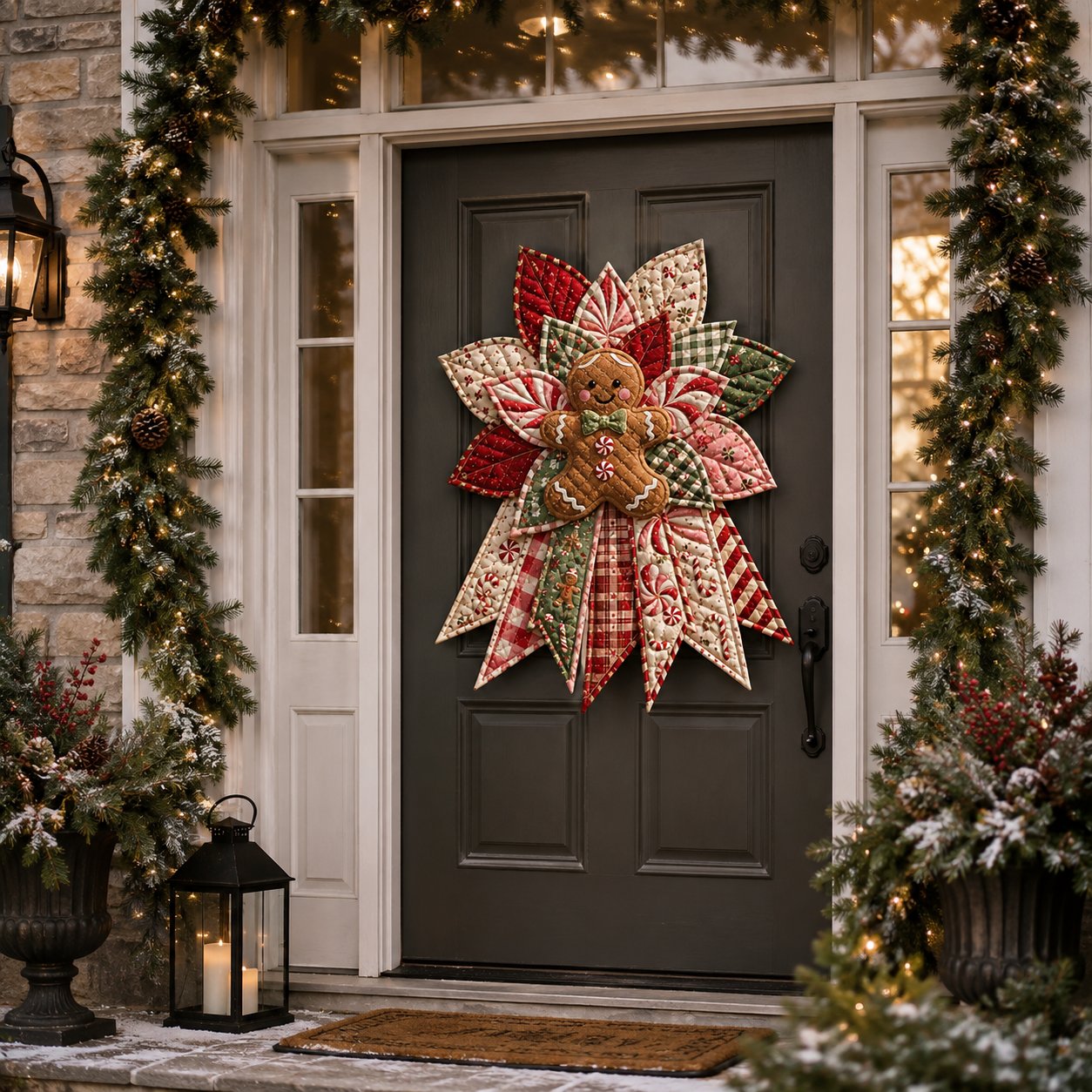 🔥Last 20 Pcs🔥 - 🎄Festive Quilted Christmas Door Hanging DIY Sewing Kit