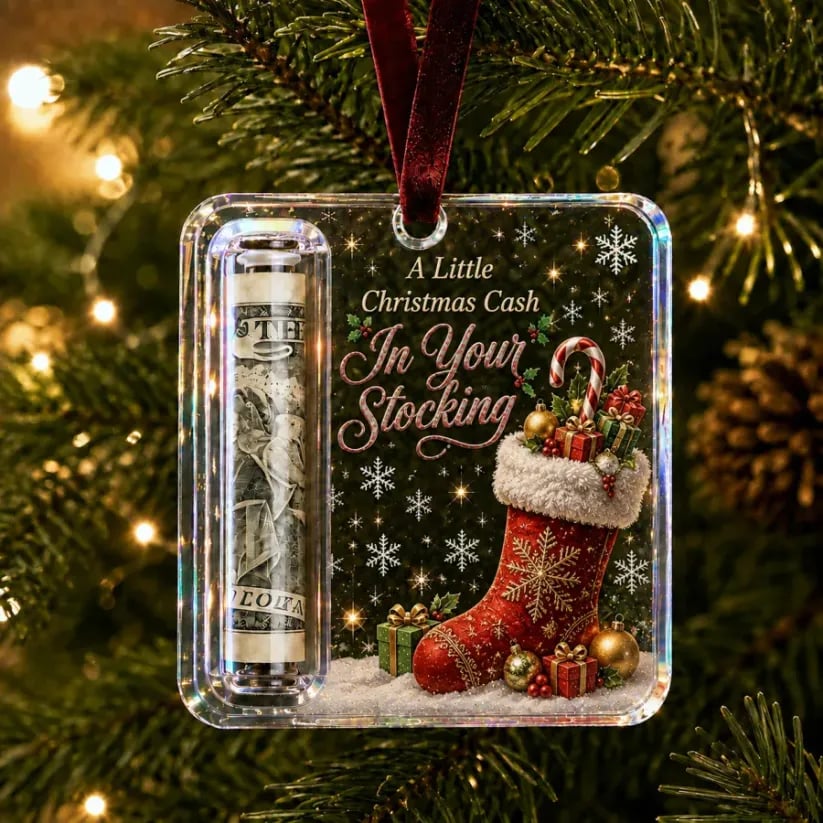 🔥Hot Sale🔥 - 🎄Christmas Cash Gift Ornament- Make Cash Feel Like A Real Christmas Gift💵